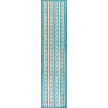 Haynes Modern Double Stripe Indoor/outdoor Area Rug